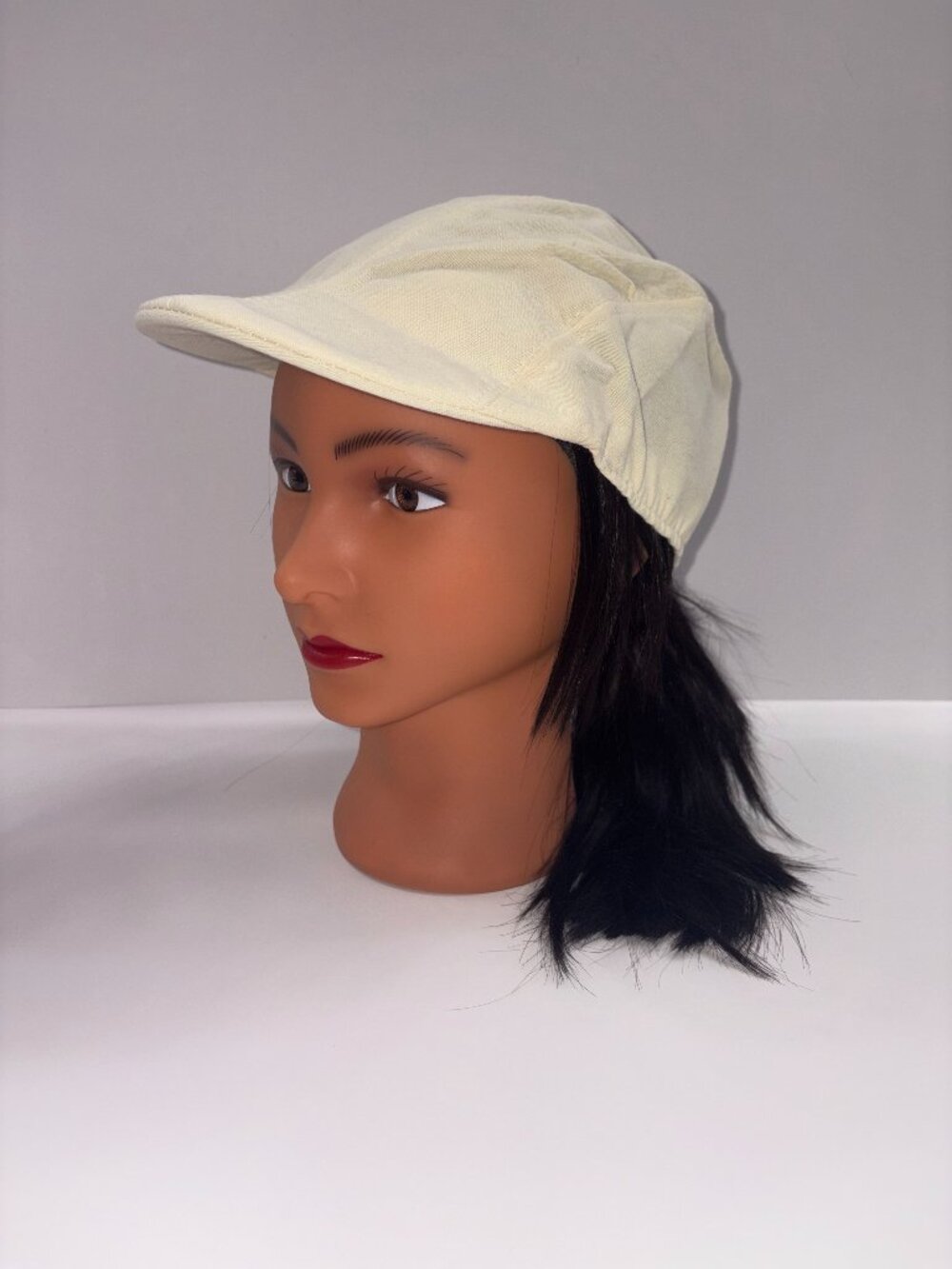Flat Cap / Mens/ Unisex- Spring/Summer Solid Color Ivory - S/MD - NWT- ISS1711